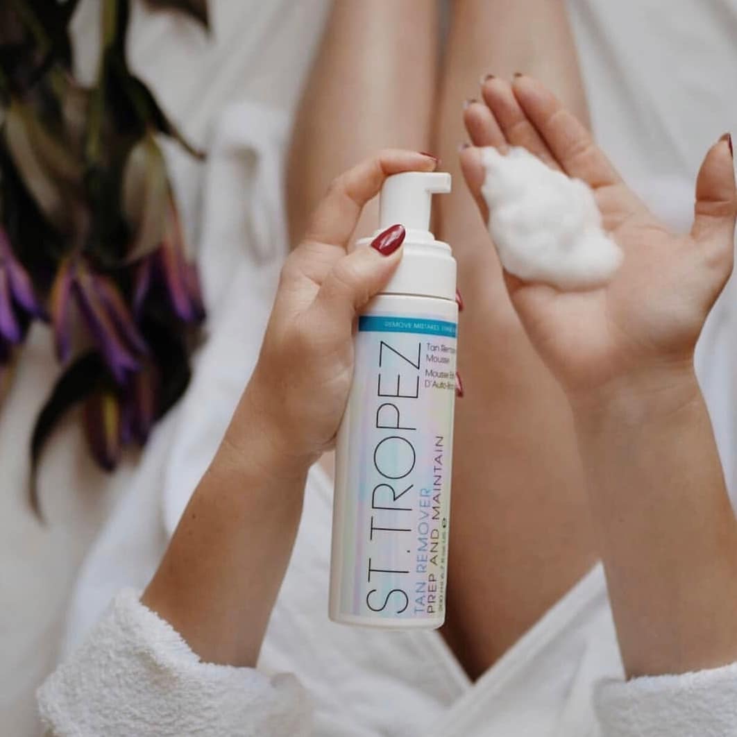 How to get fake tan off the body